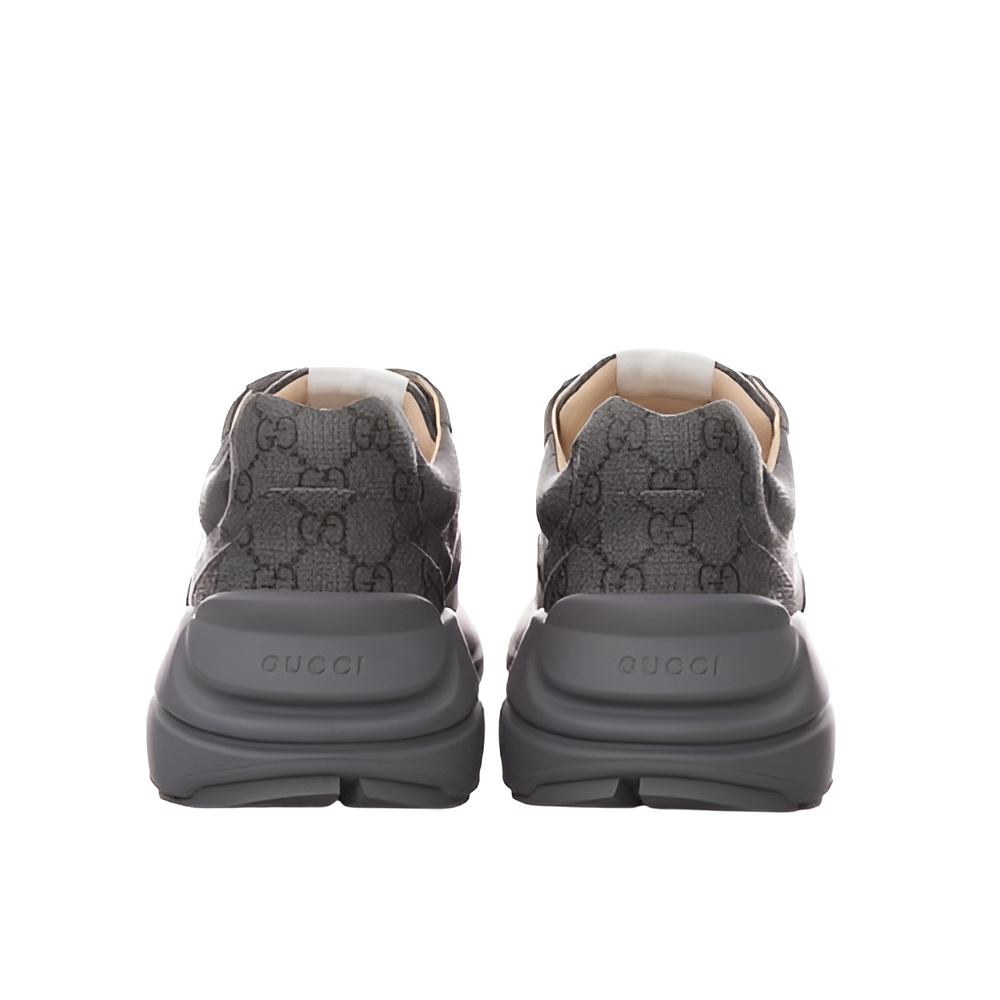 GUCCI Men's Grey Monogram Sneakers