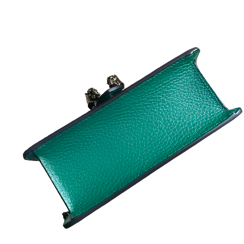 GUCCI Mini Dionysus Green Leather Bag