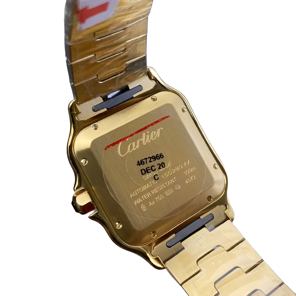 Cartier Santos Gold Dial