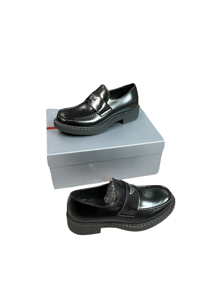 PRADA Men's White & Black Luxe Sneakers