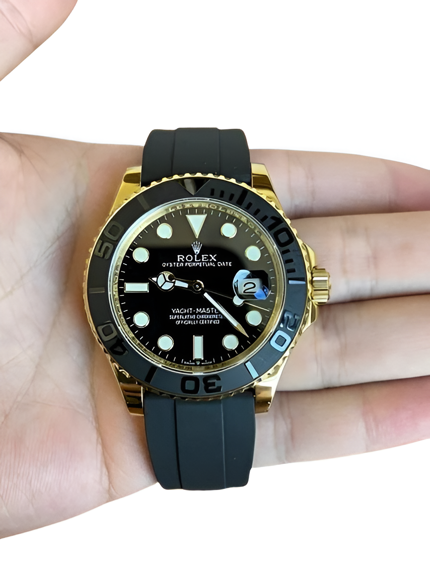 Rolex Yacht-Master Yellow Gold Black Dial Watch