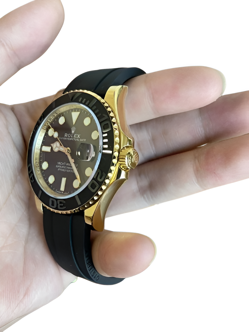 Rolex Yacht-Master Yellow Gold Black Dial Watch