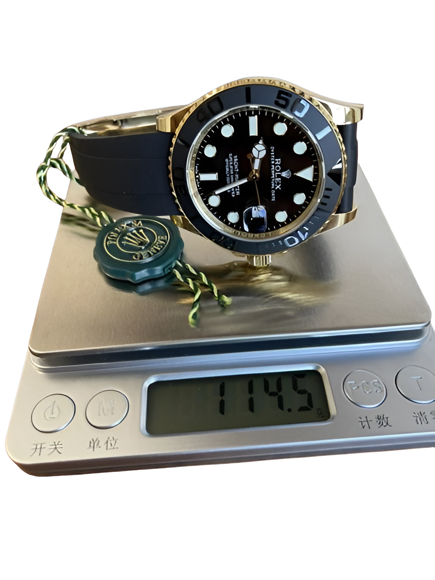 Rolex Yacht-Master Yellow Gold Black Dial Watch