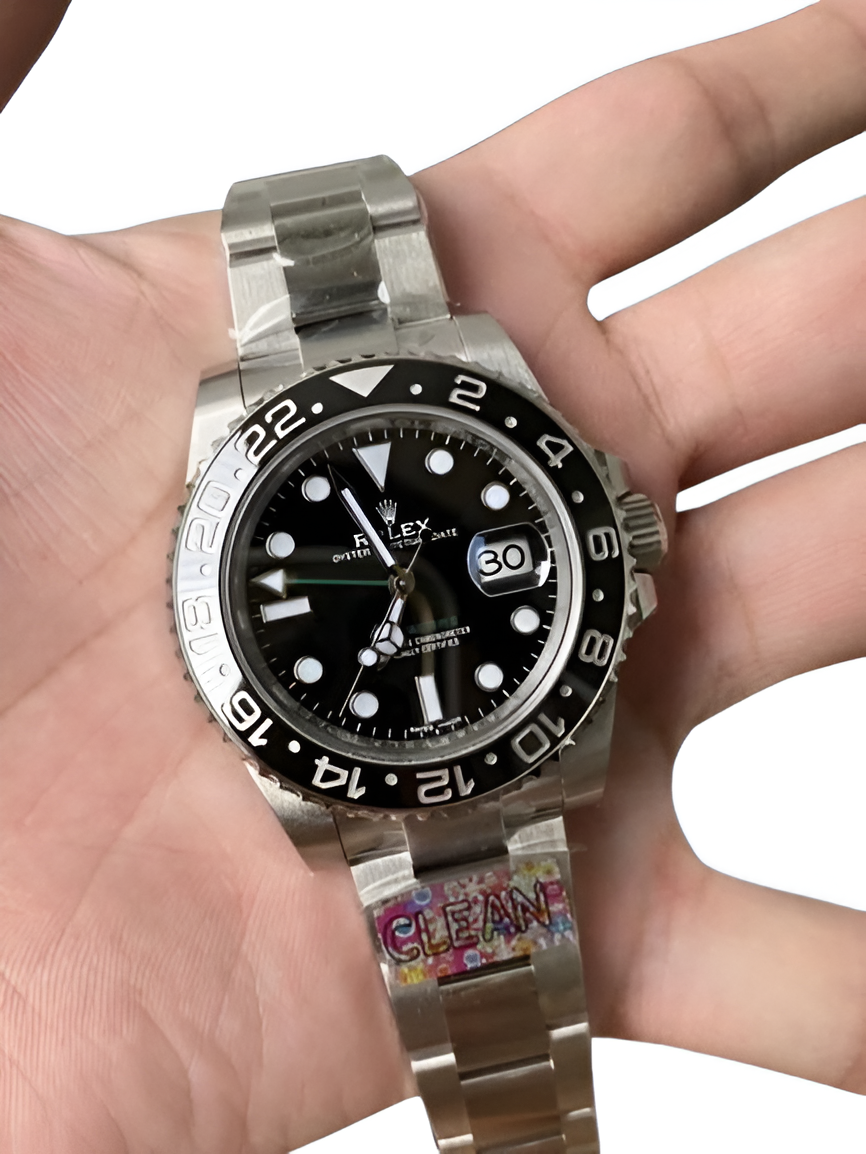 Rolex GMT-Master II Black Dial Steel Watch