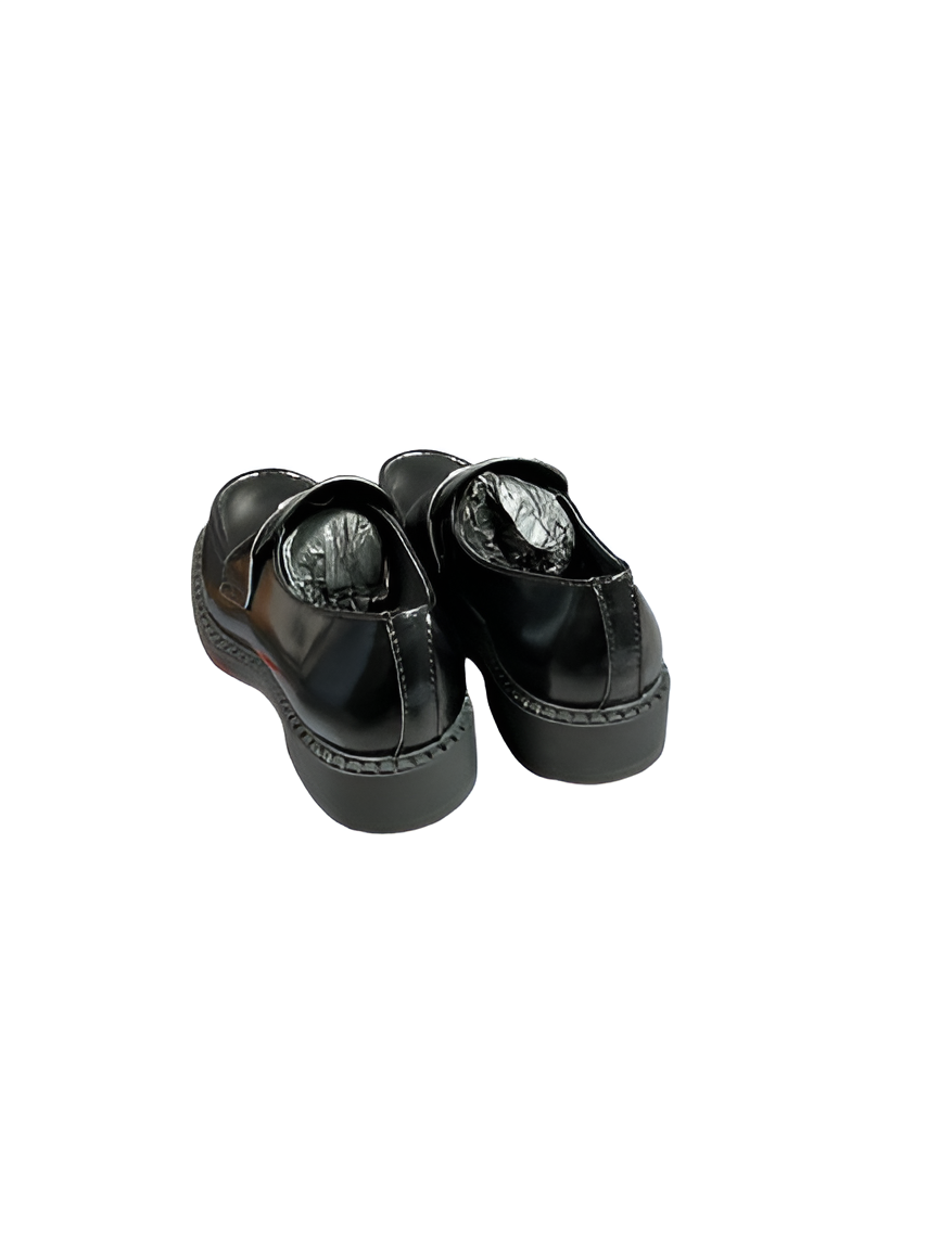 PRADA Men's White & Black Luxe Sneakers