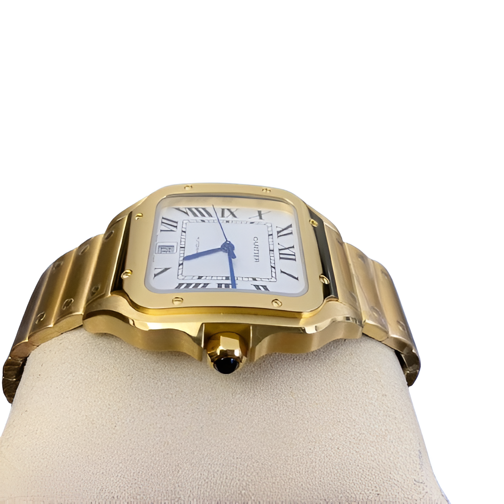 Cartier Santos Gold Dial