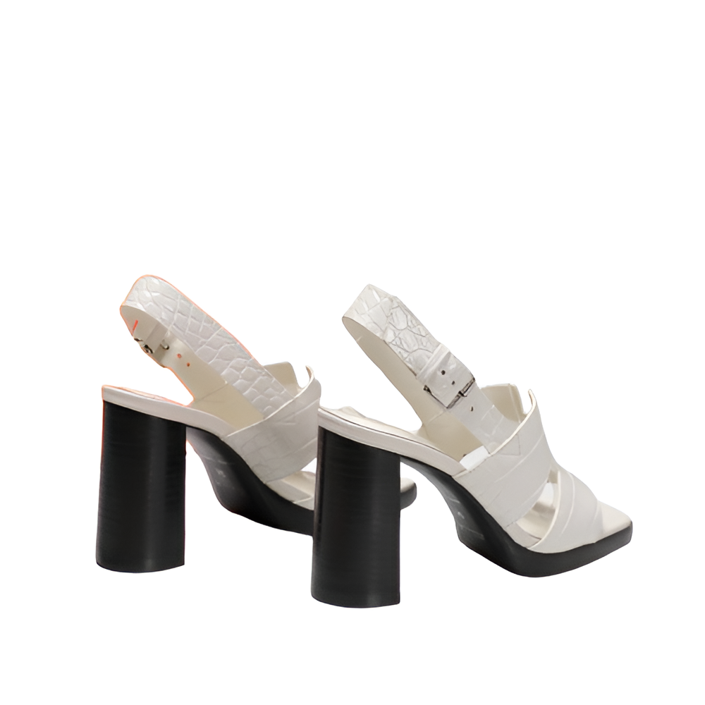 Hermes Women's White Heeled Sandals