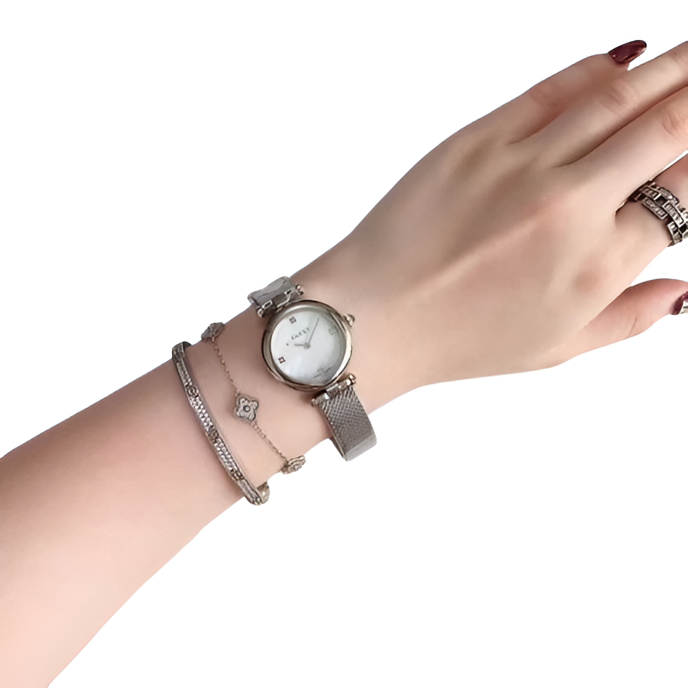 Silver Pearl Luxe Watch - Women's Edition