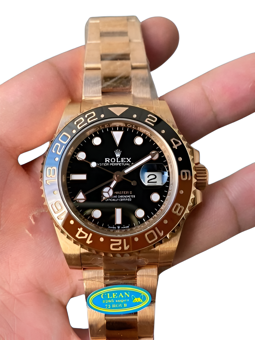 Rolex GMT-Master II Everose Gold Black Dial Watch