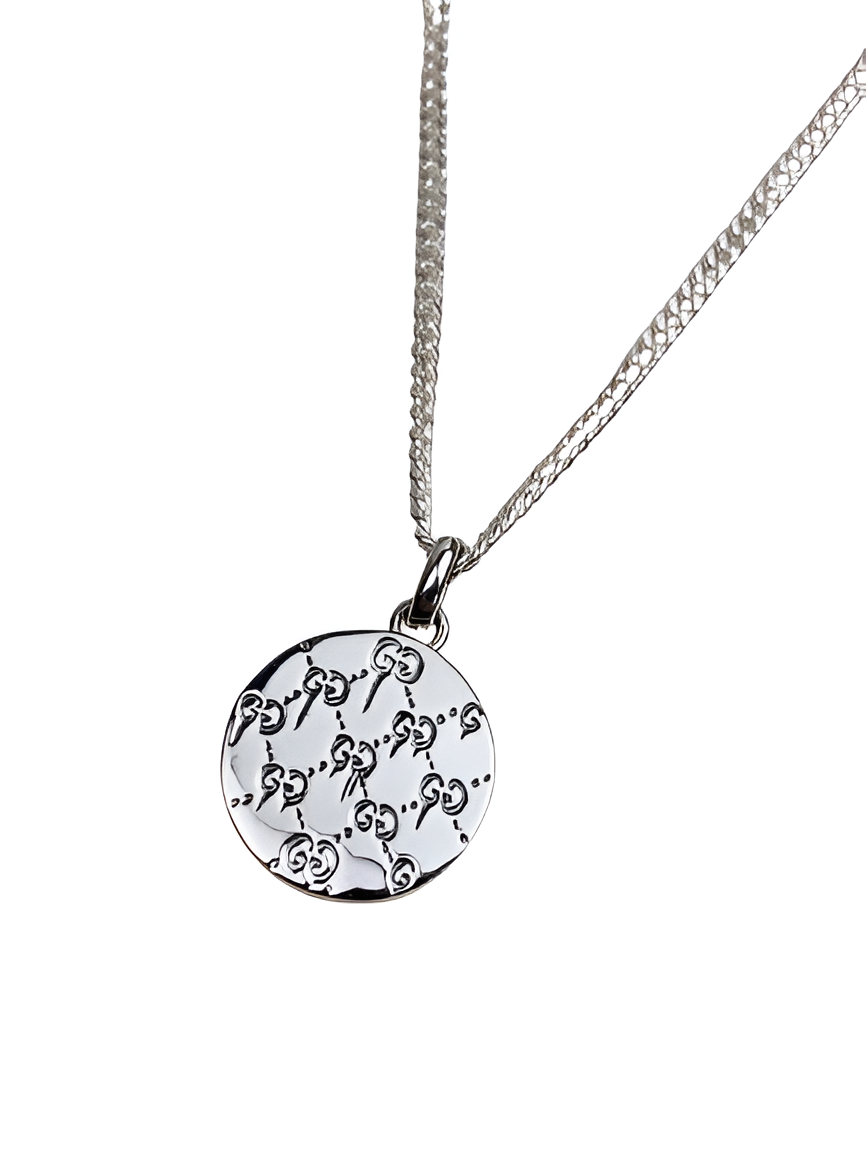 Gucci Silver Skull Pendant Necklace