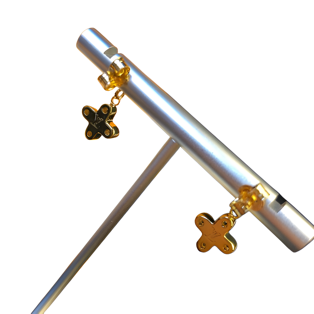 LV Pink Blossom Earrings - Gold