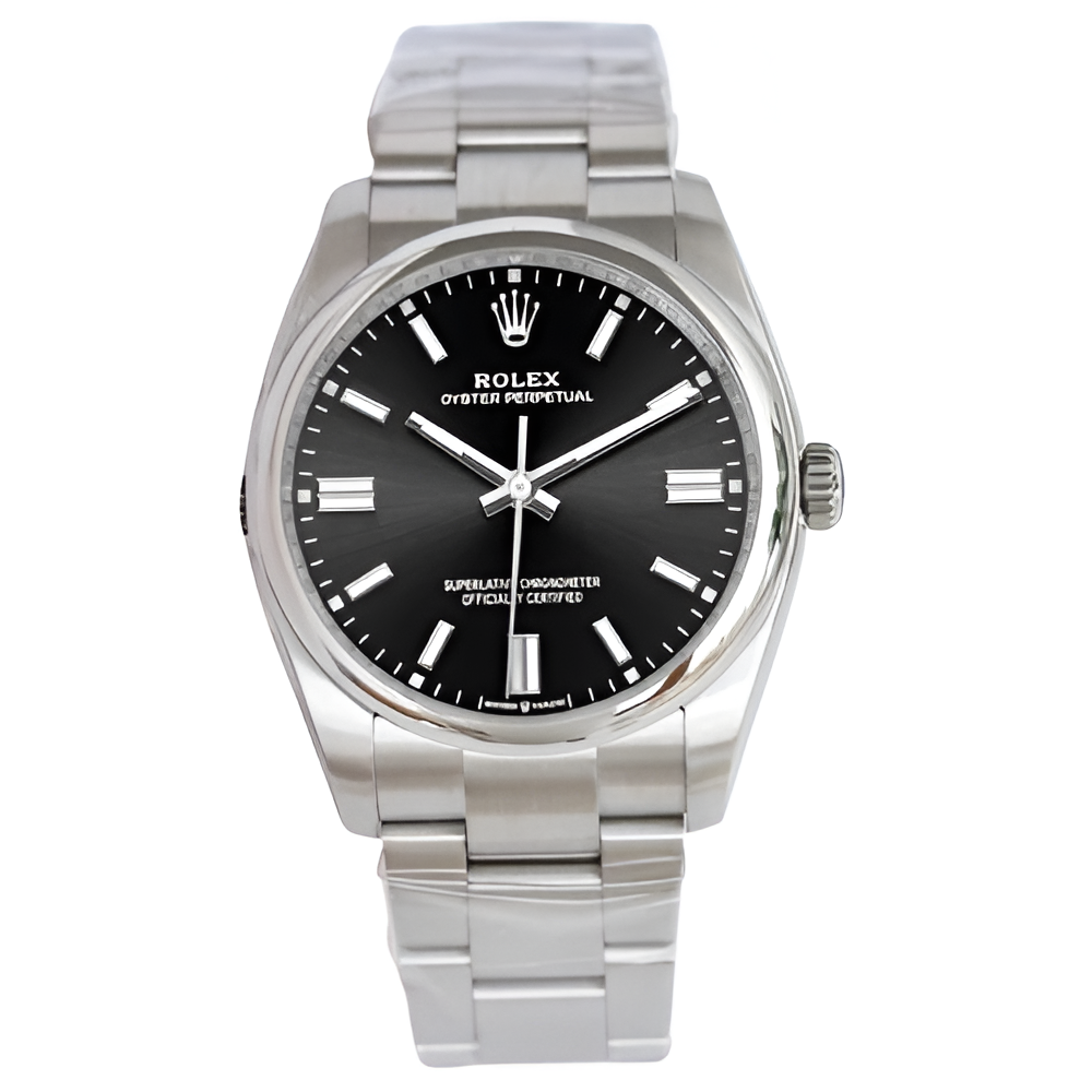 Rolex Oyster Perpetual Black Dial Watch