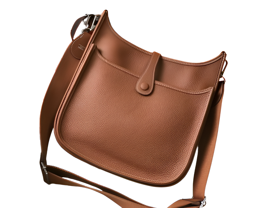 Hermes Brown Leather Shoulder Bag
