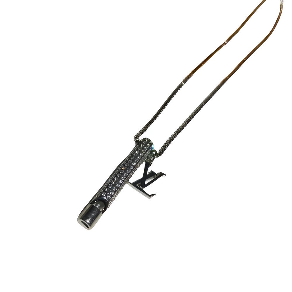 Louis Vuitton Silver Pendant Necklace for Men