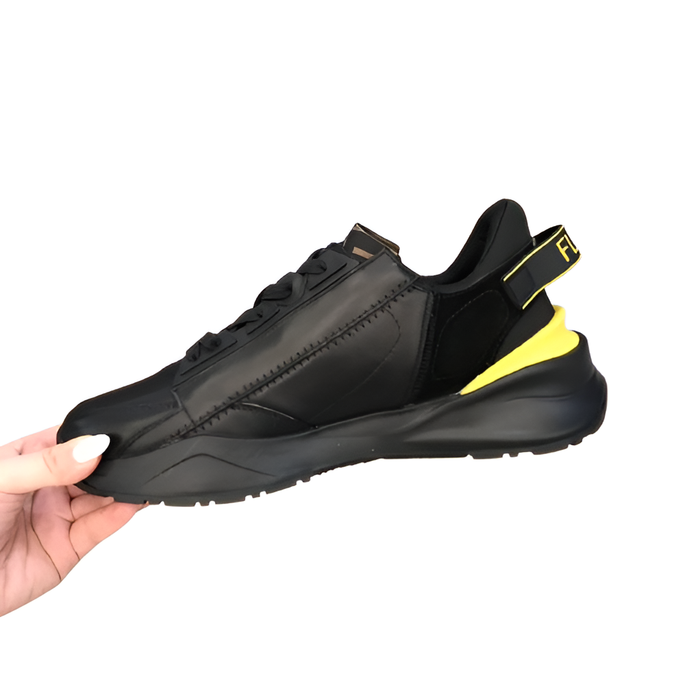 Fendi Black & Yellow Bold Sneakers