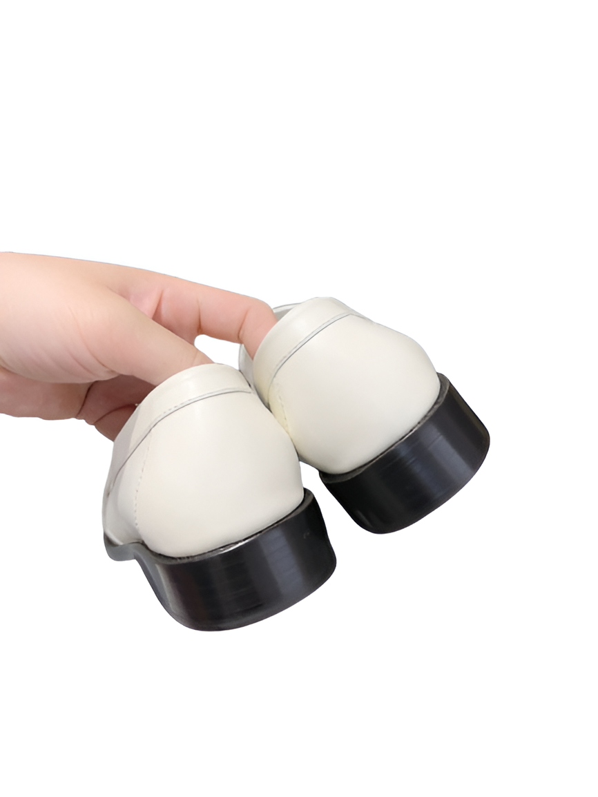 CHANEL Women's Gold CC Logo Loafers