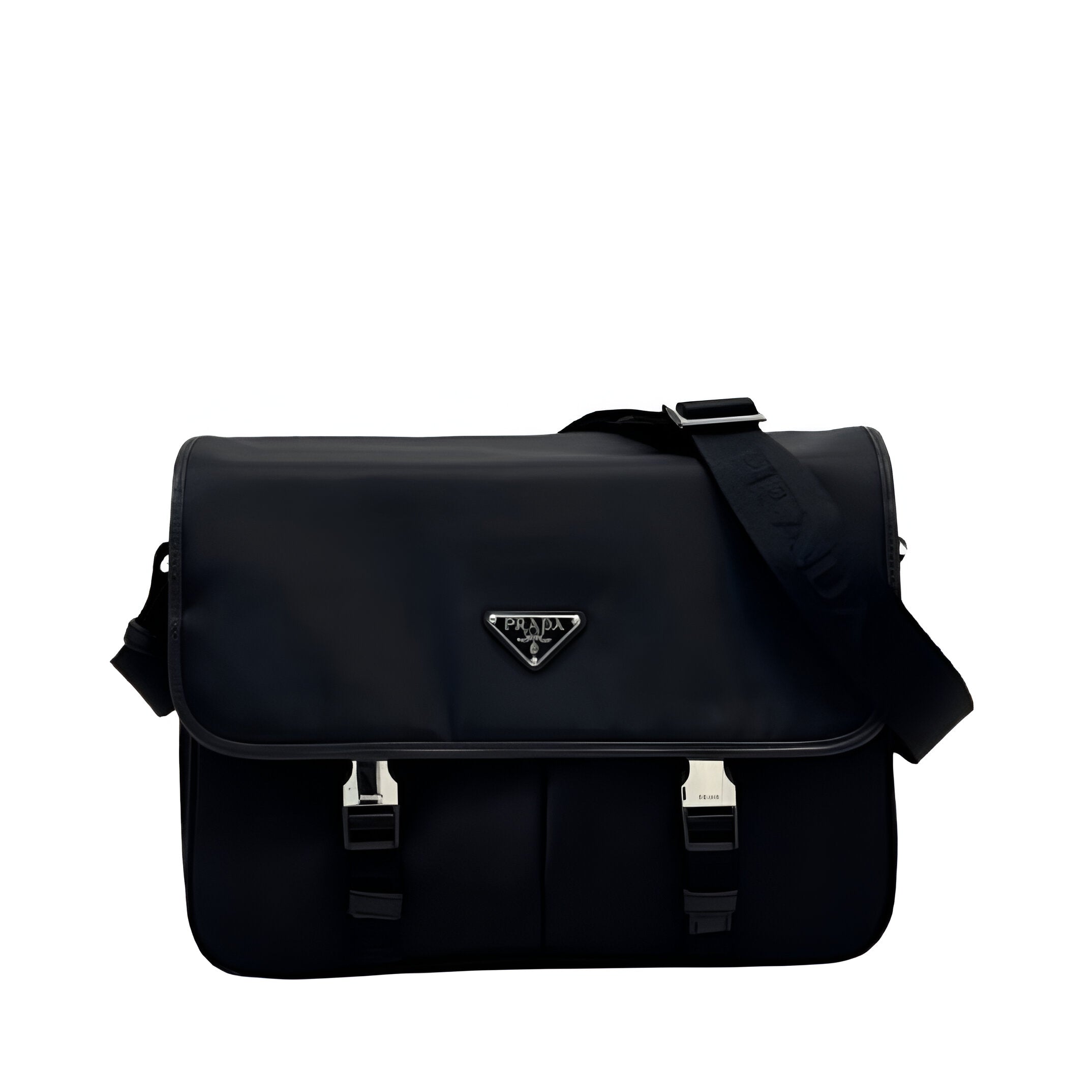 Prada Nylon Buckle Messenger Bag