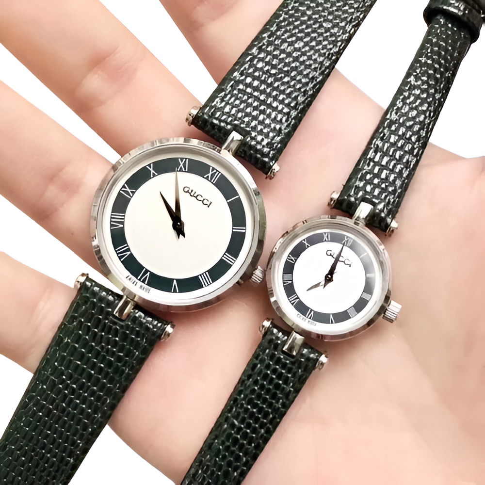 Classic Duo Roman Watch Set - Men's & Women's Edition