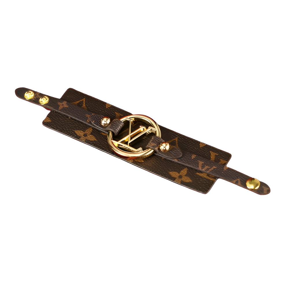 Louis Vuitton Monogram Wide Leather Bracelet