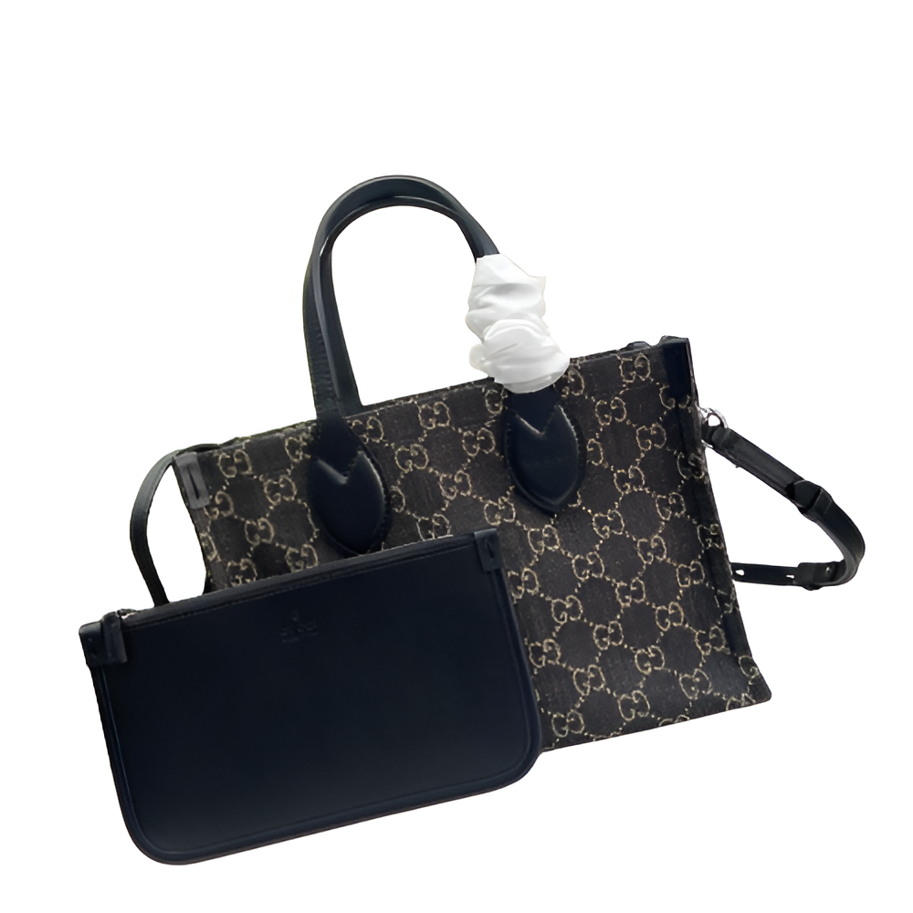 GUCCI GG Supreme Canvas Tote Bag Set