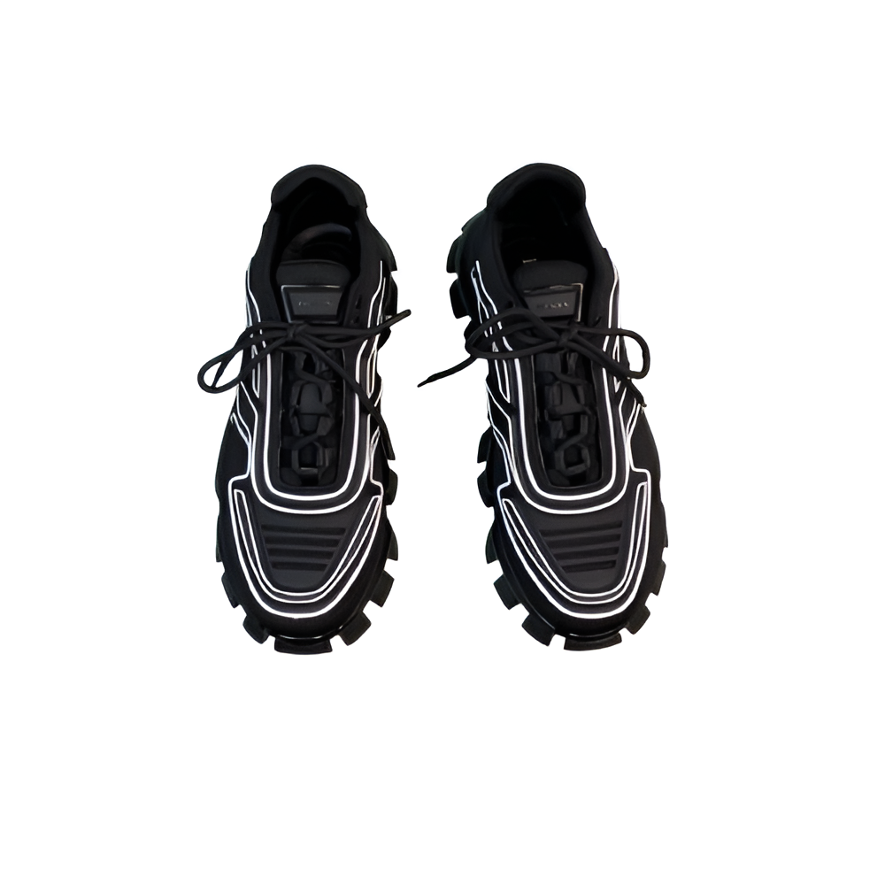 PRADA Men's Black Chunky Sole Sneakers