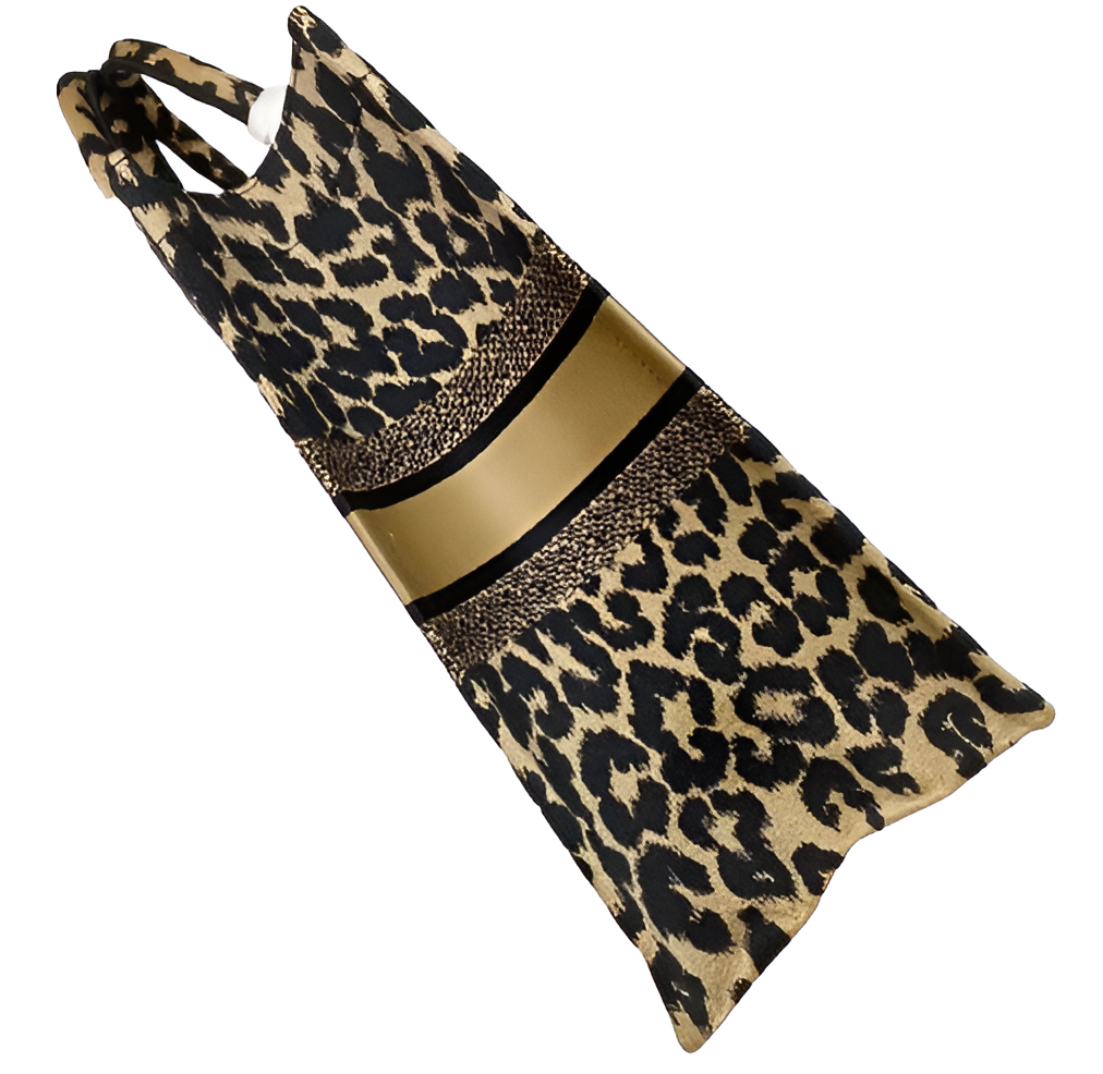 DIOR Leopard Print Large Tote Bag