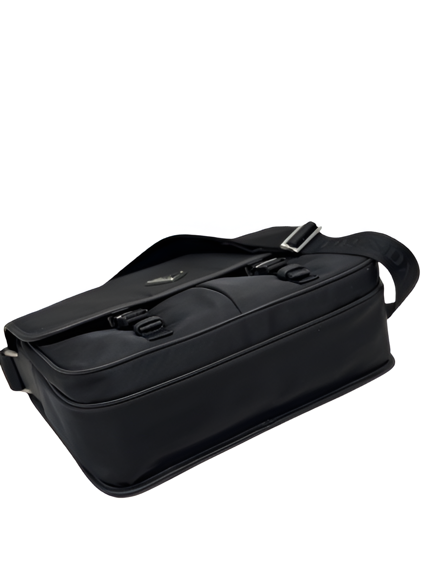Prada Nylon Buckle Messenger Bag