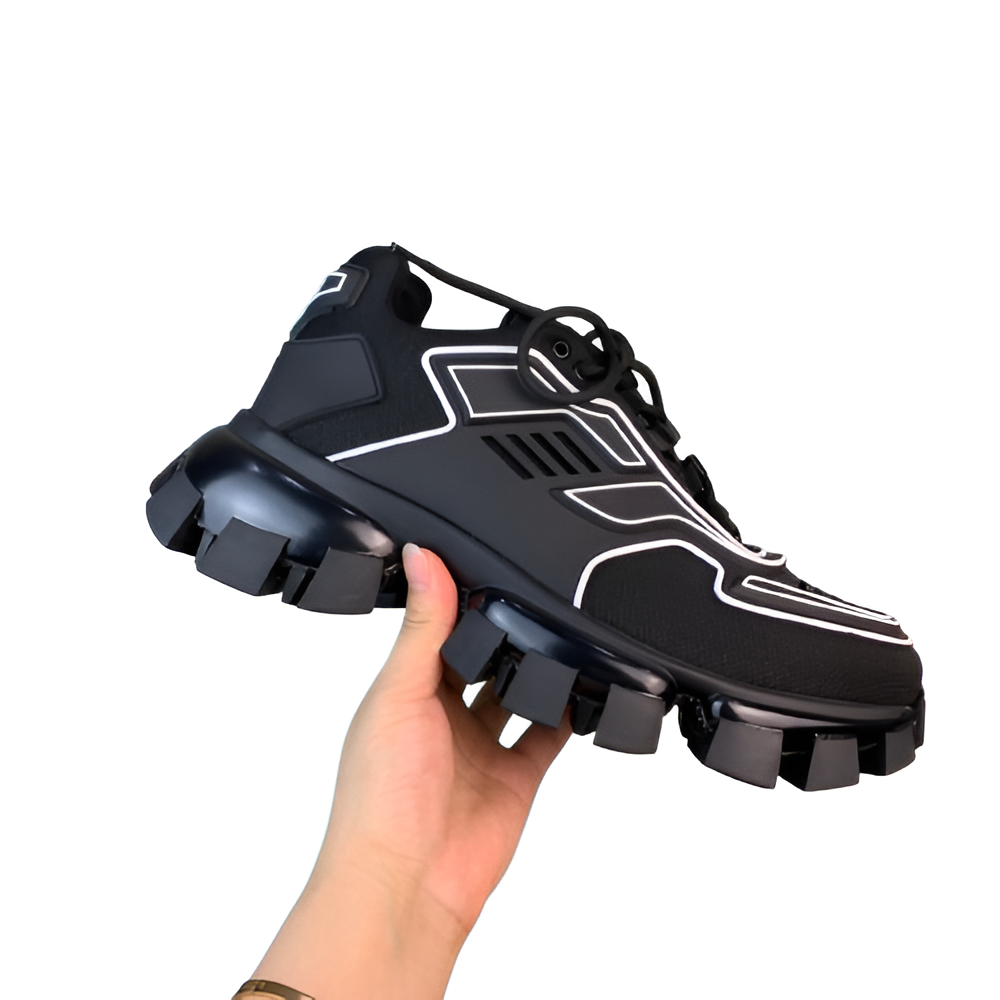 PRADA Men's Black Chunky Sole Sneakers