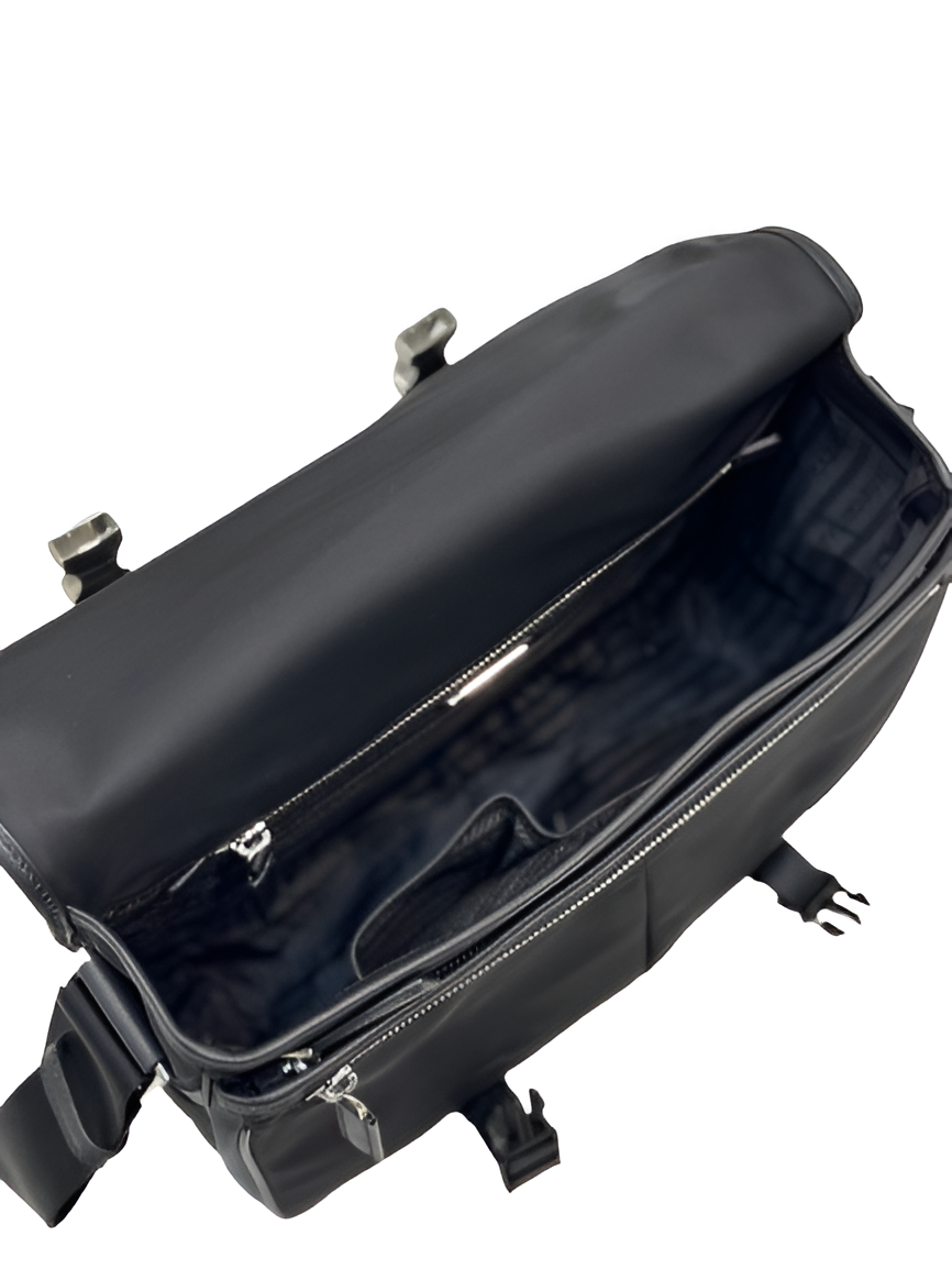 Prada Nylon Buckle Messenger Bag