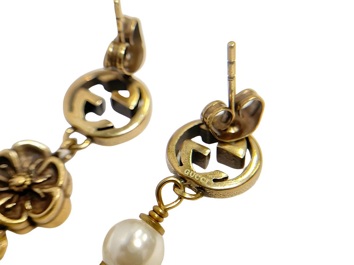 Gucci Pearl Drop Earrings