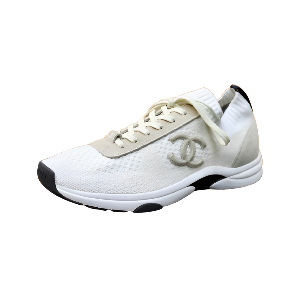 PRADA Men's White Knit Sneakers