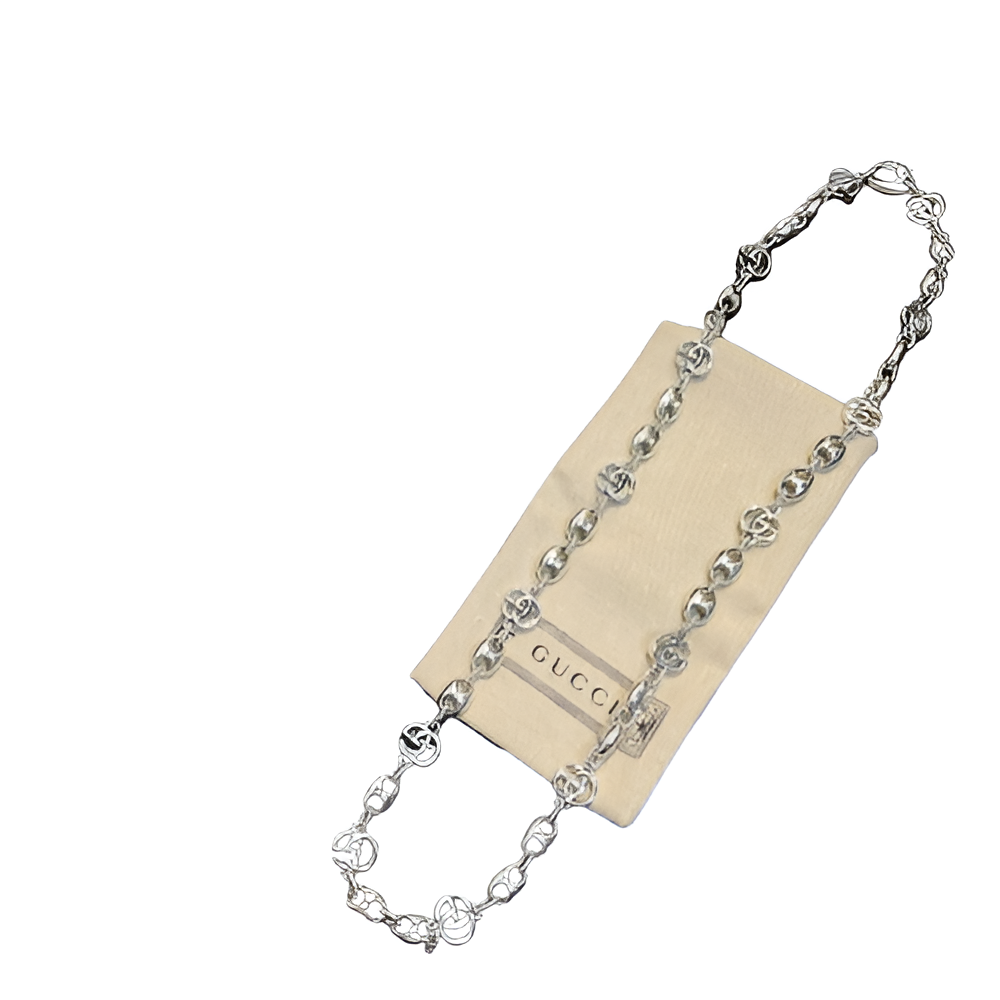 Gucci Silver Chain Necklace Set