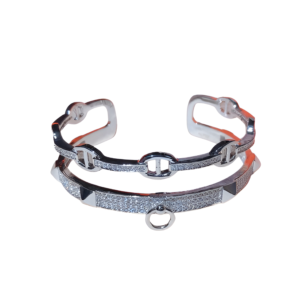 Luxury Chain-Link Textured Bracelet Collection