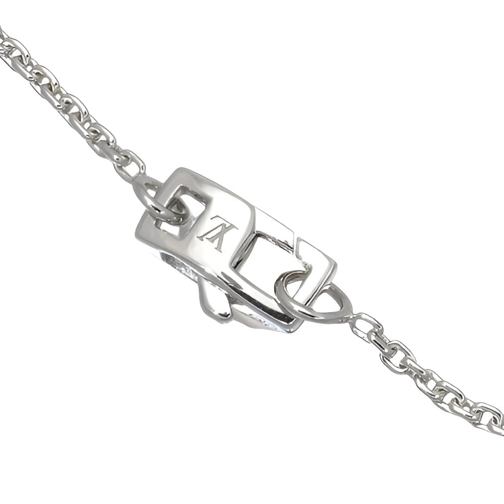 LV White Flower Pendant Necklace