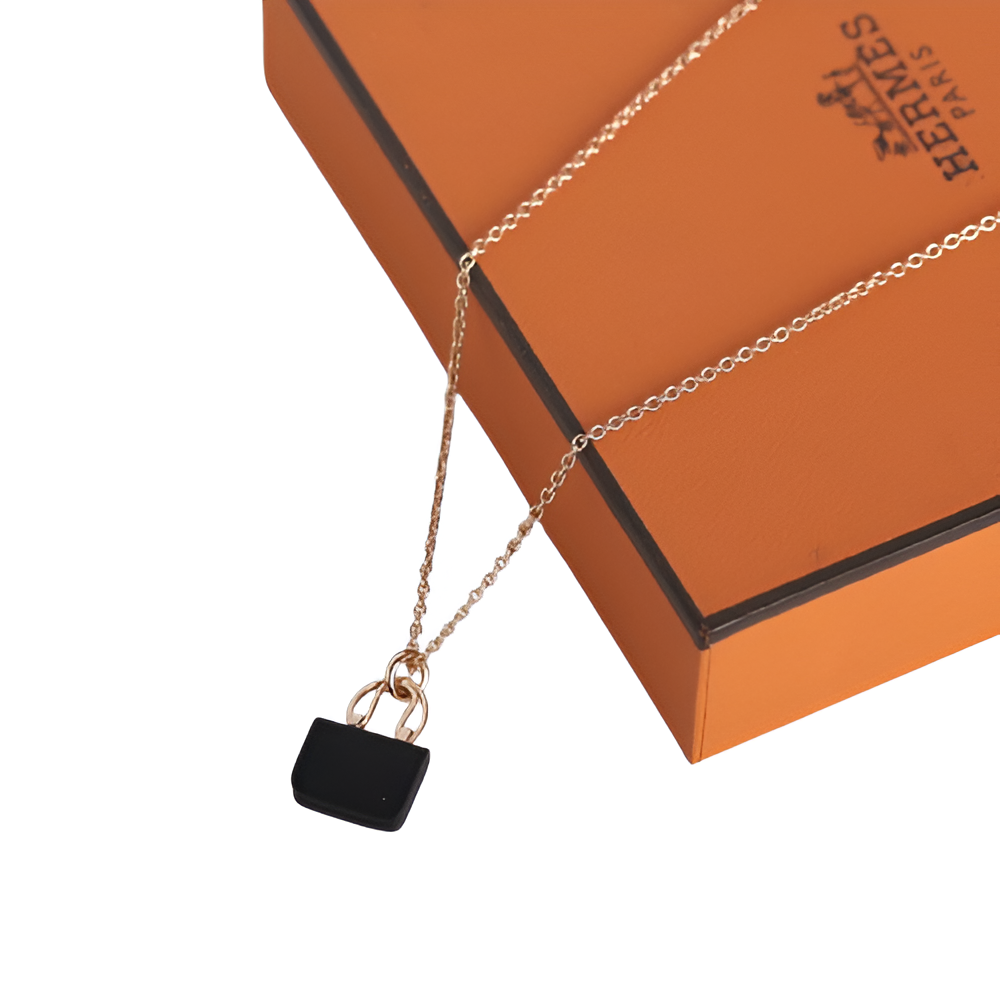 HERMES Mini Bag Pendant Necklace