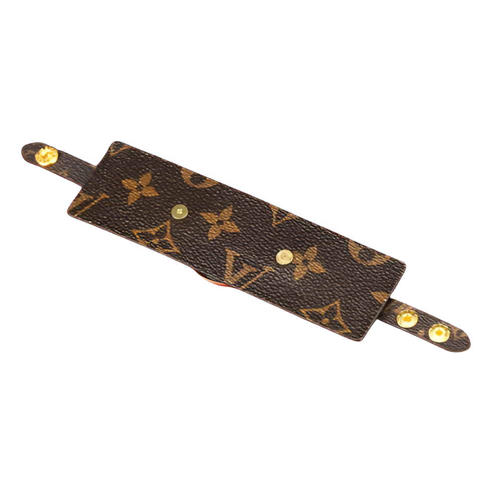 Louis Vuitton Monogram Wide Leather Bracelet