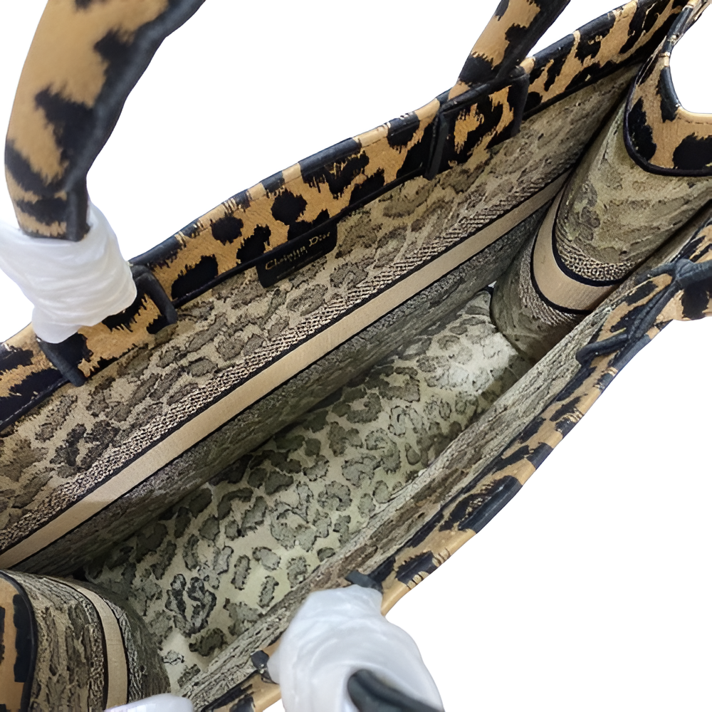 DIOR Leopard Print Large Tote Bag