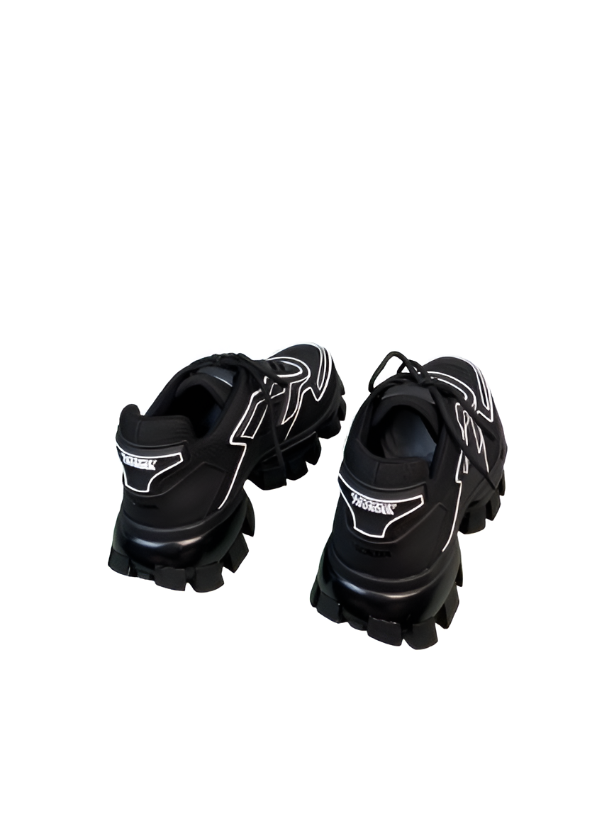 PRADA Men's Black Chunky Sole Sneakers