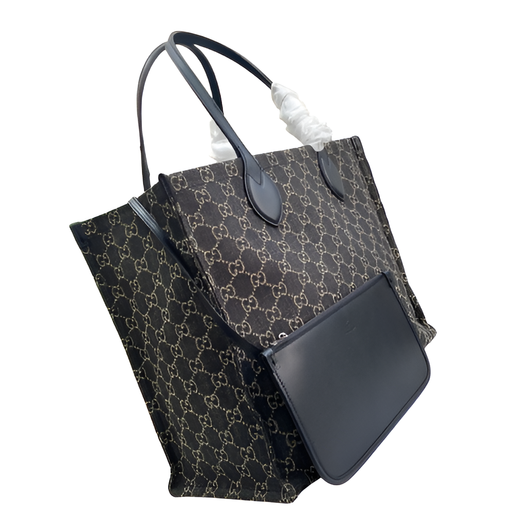 GUCCI GG Supreme Canvas Tote Bag Set