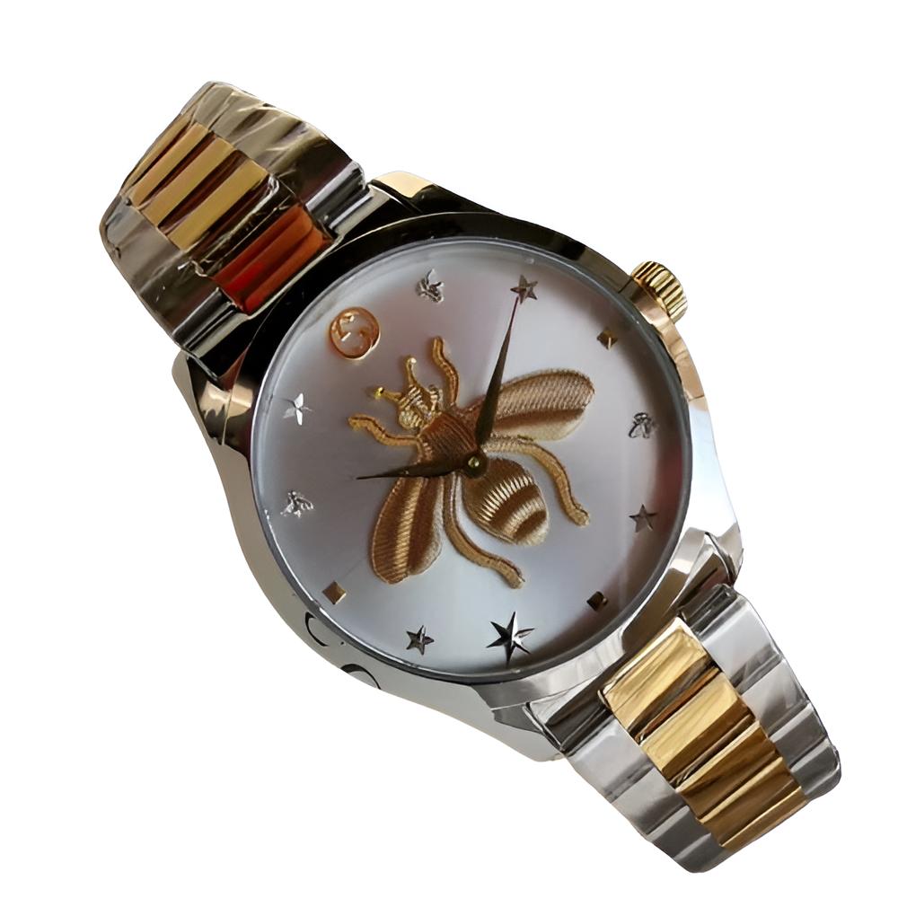 Golden Bee Watch Set - Men's & Women's Edition