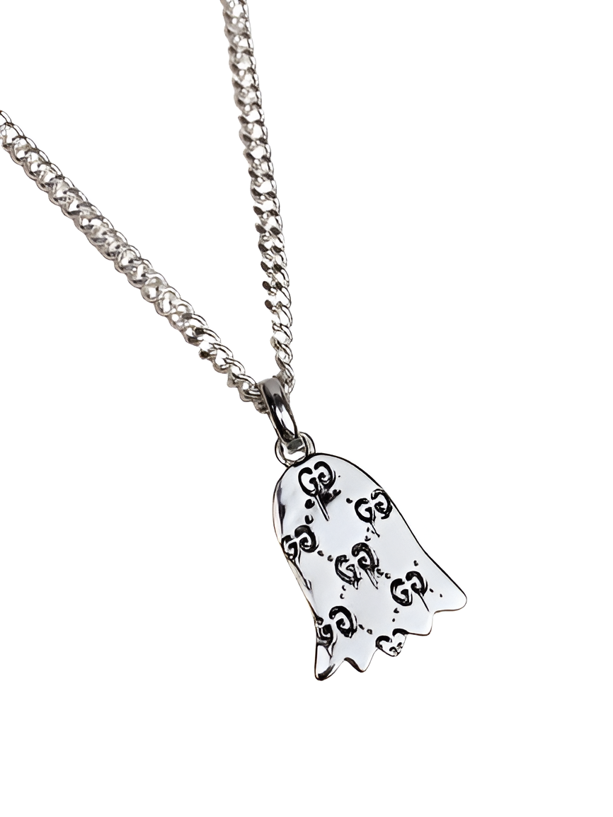 Gucci Pink Ghost Pendant Necklace
