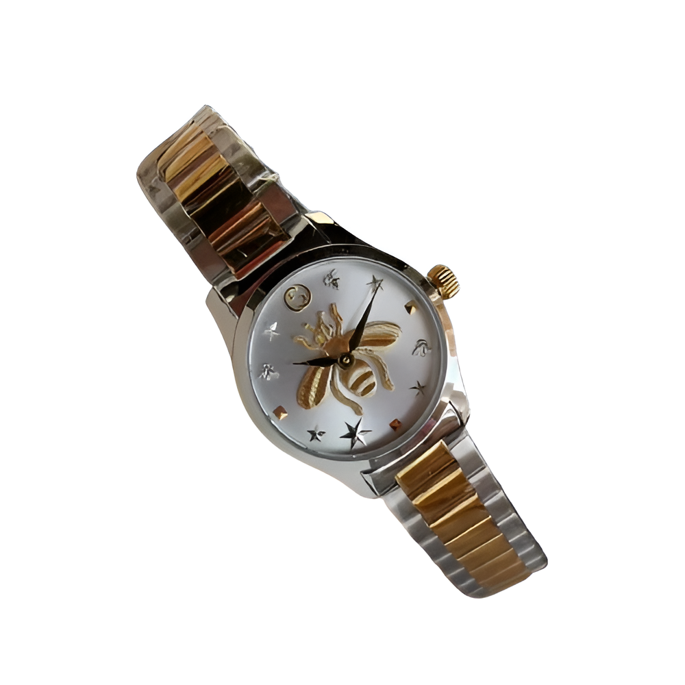 Golden Bee Watch Set - Men's & Women's Edition
