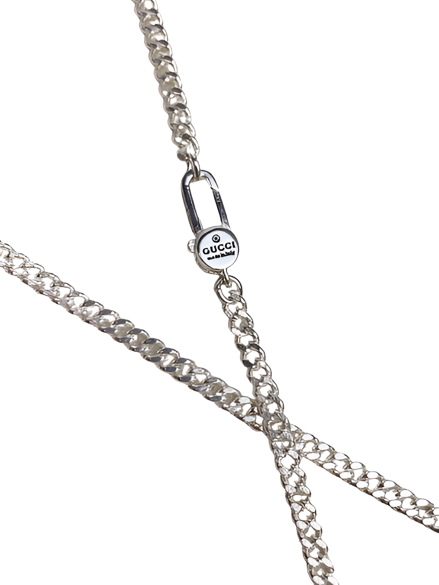 Gucci Pink Ghost Pendant Necklace