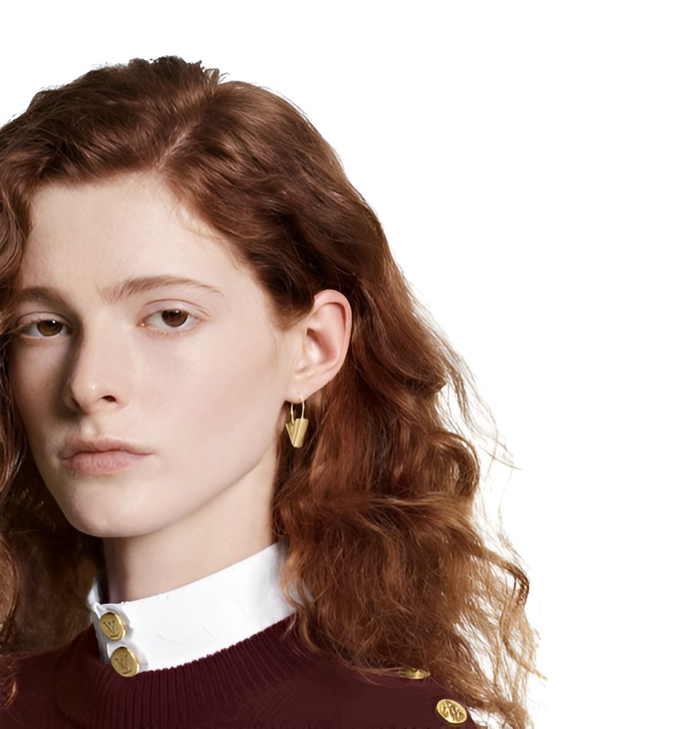 LV V-Shaped Hoop Earrings - Gold & Silver