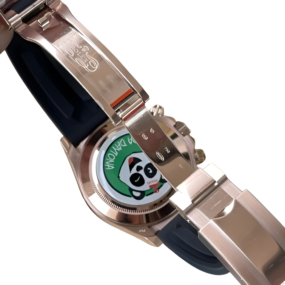 Rolex Daytona Everose Black Dial & Oysterflex