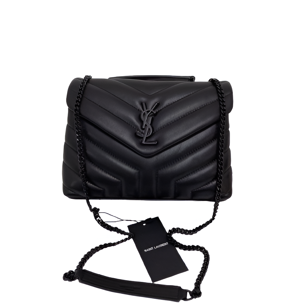 YSL Black Quilted Chain Shoulder Bag