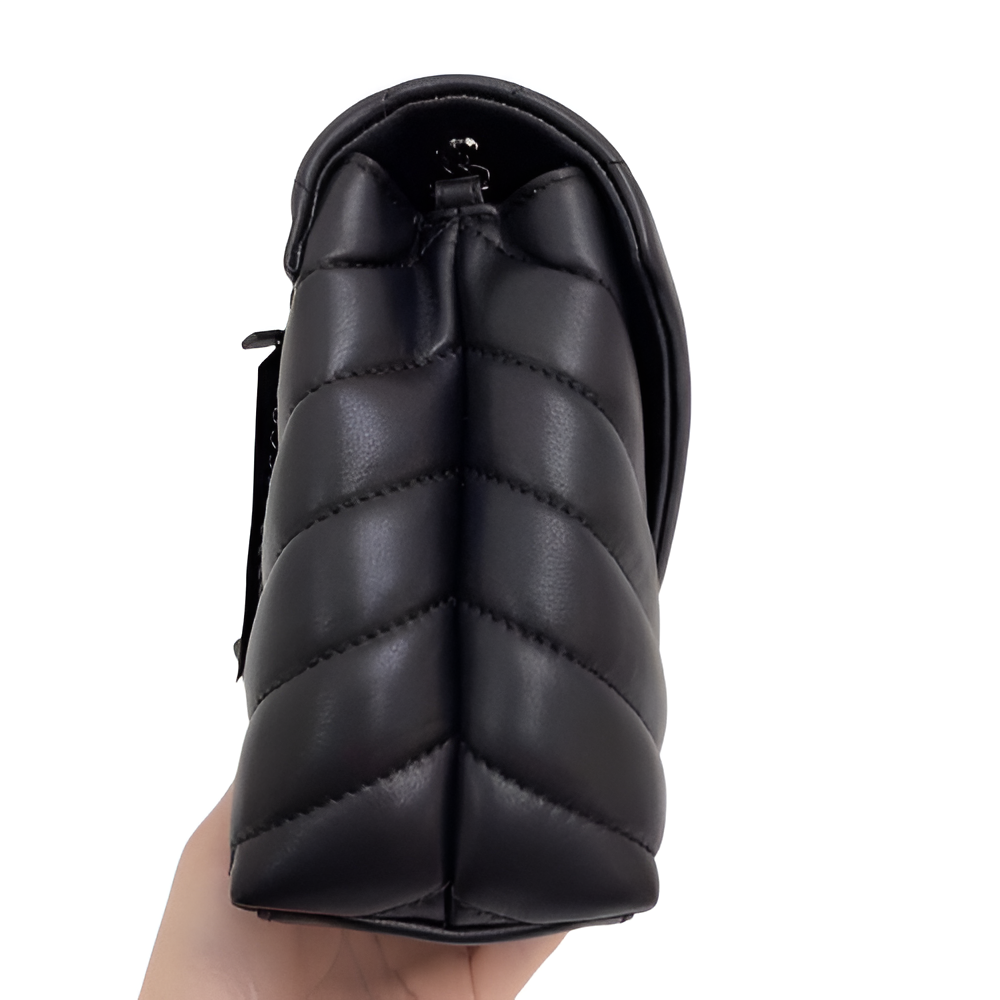 YSL Black Quilted Chain Shoulder Bag