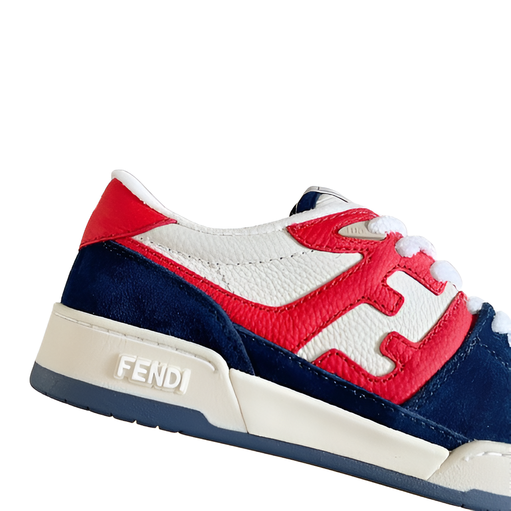 Fendi Red & Blue Athletic Sneakers