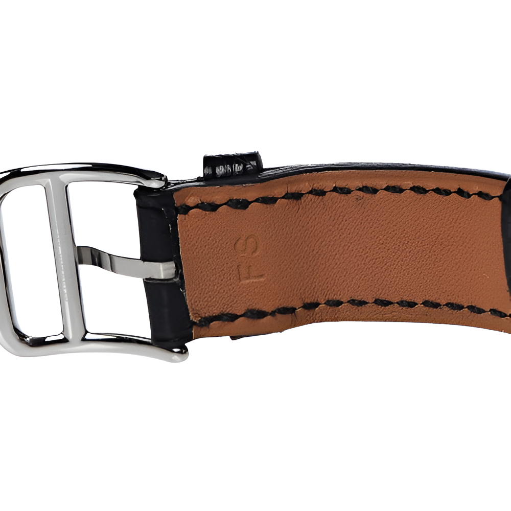 HERMÈS Silver & Black Ladies Watch