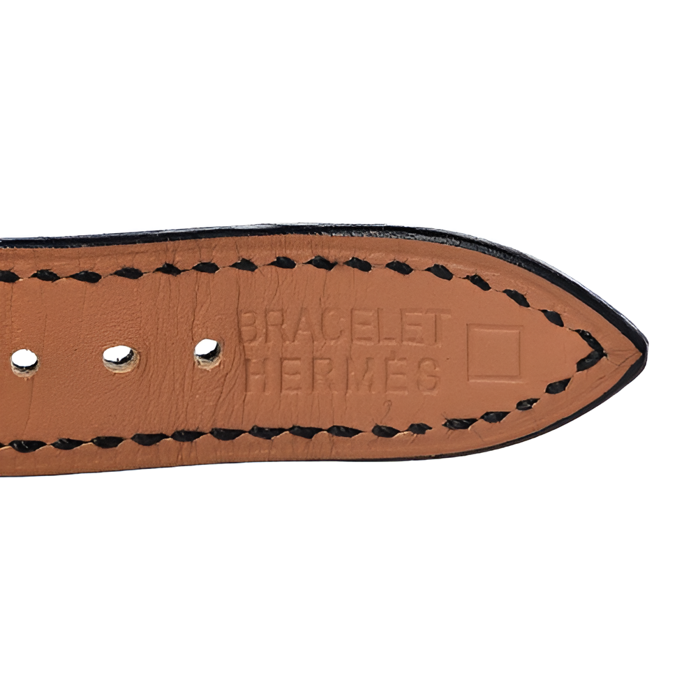 HERMÈS Silver & Black Ladies Watch